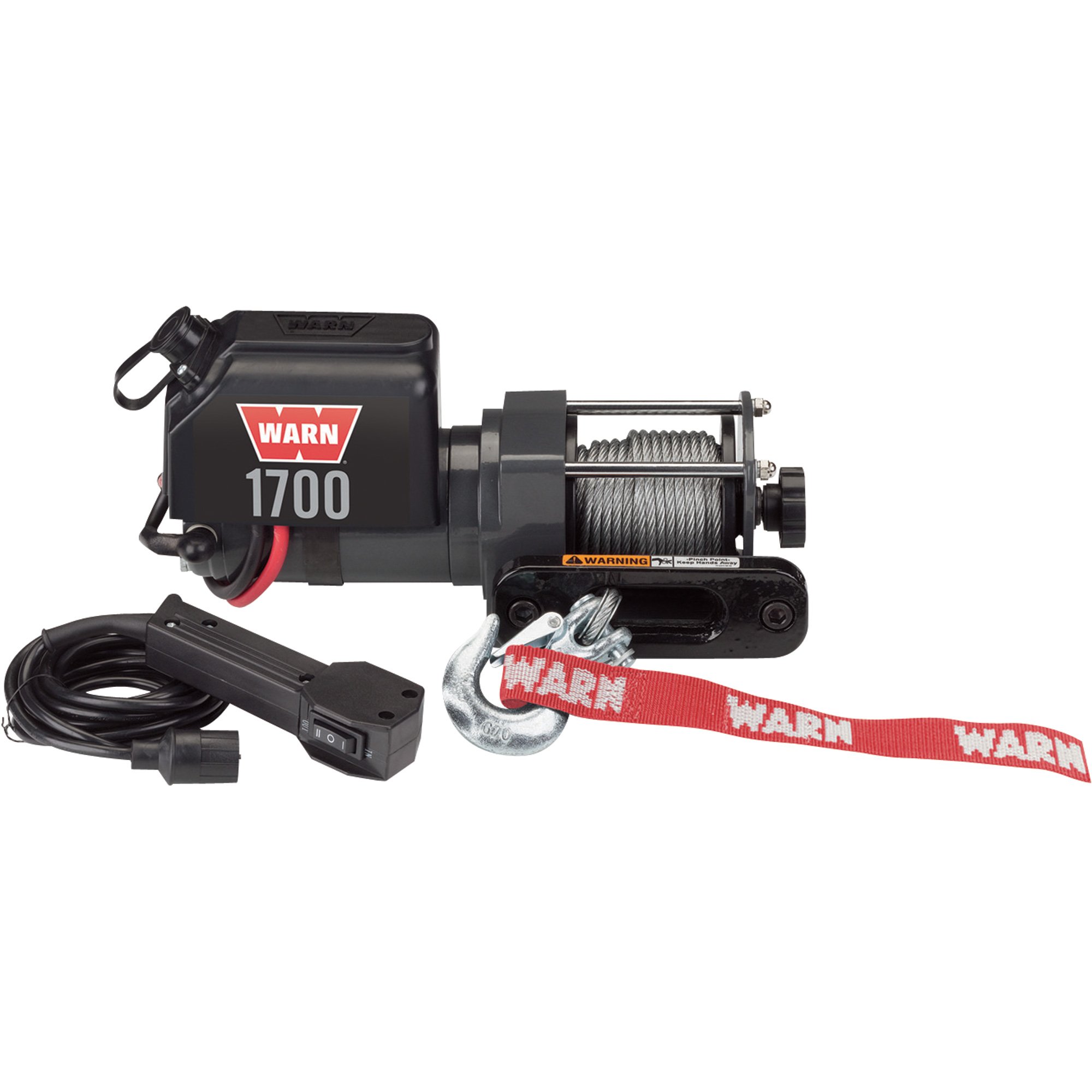 WARN Utility Winch — 1700-Lb. Capacity, 12 Volt DC, Model# Warn 1700 DC